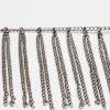 Kaleos METAL CHAIN WITH METALLIC FRINGES GREY Hot