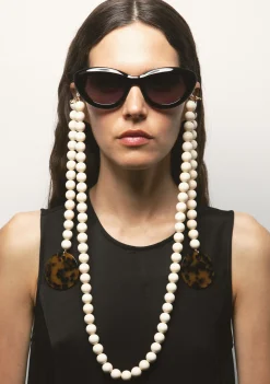 Kaleos RESIN CHAIN WITH ACETATE TERMINAL BEIG / ECRU Fashion