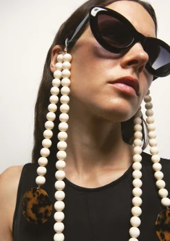Kaleos RESIN CHAIN WITH ACETATE TERMINAL BEIG / ECRU Fashion
